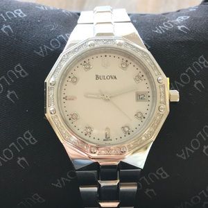 NWT Bulova Diamond Ladies Watch in Box